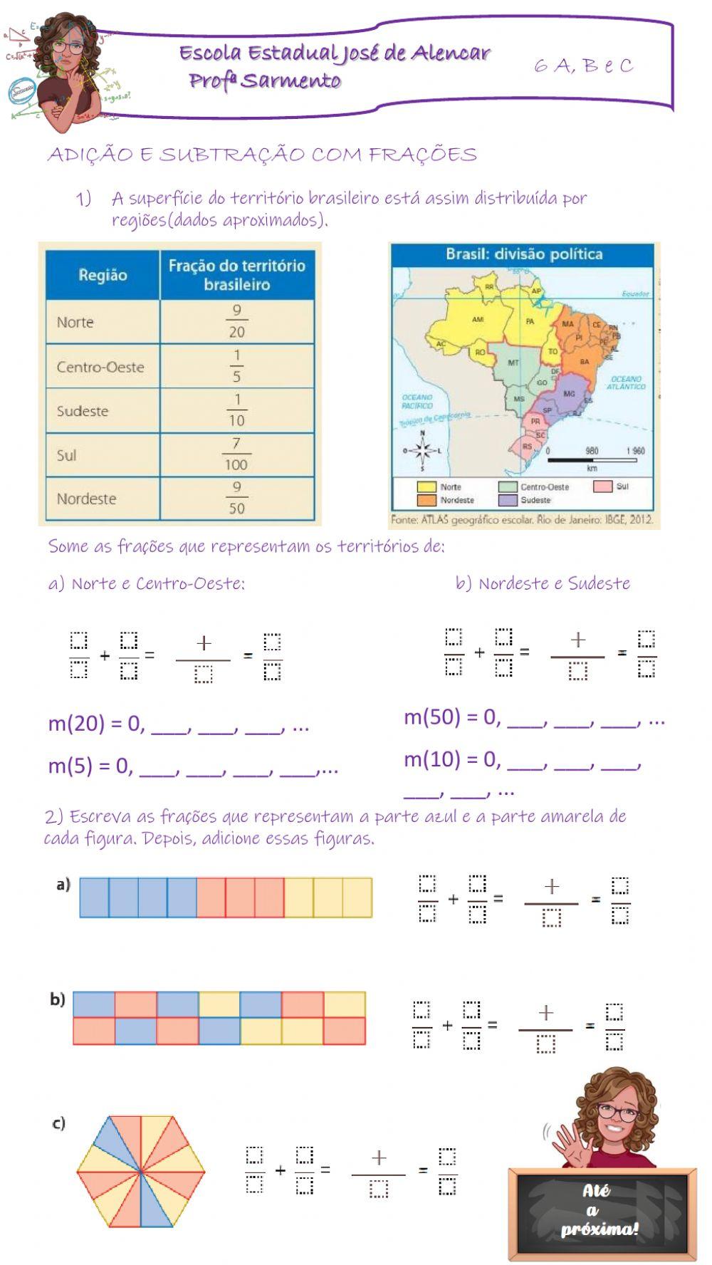 Adição de fração