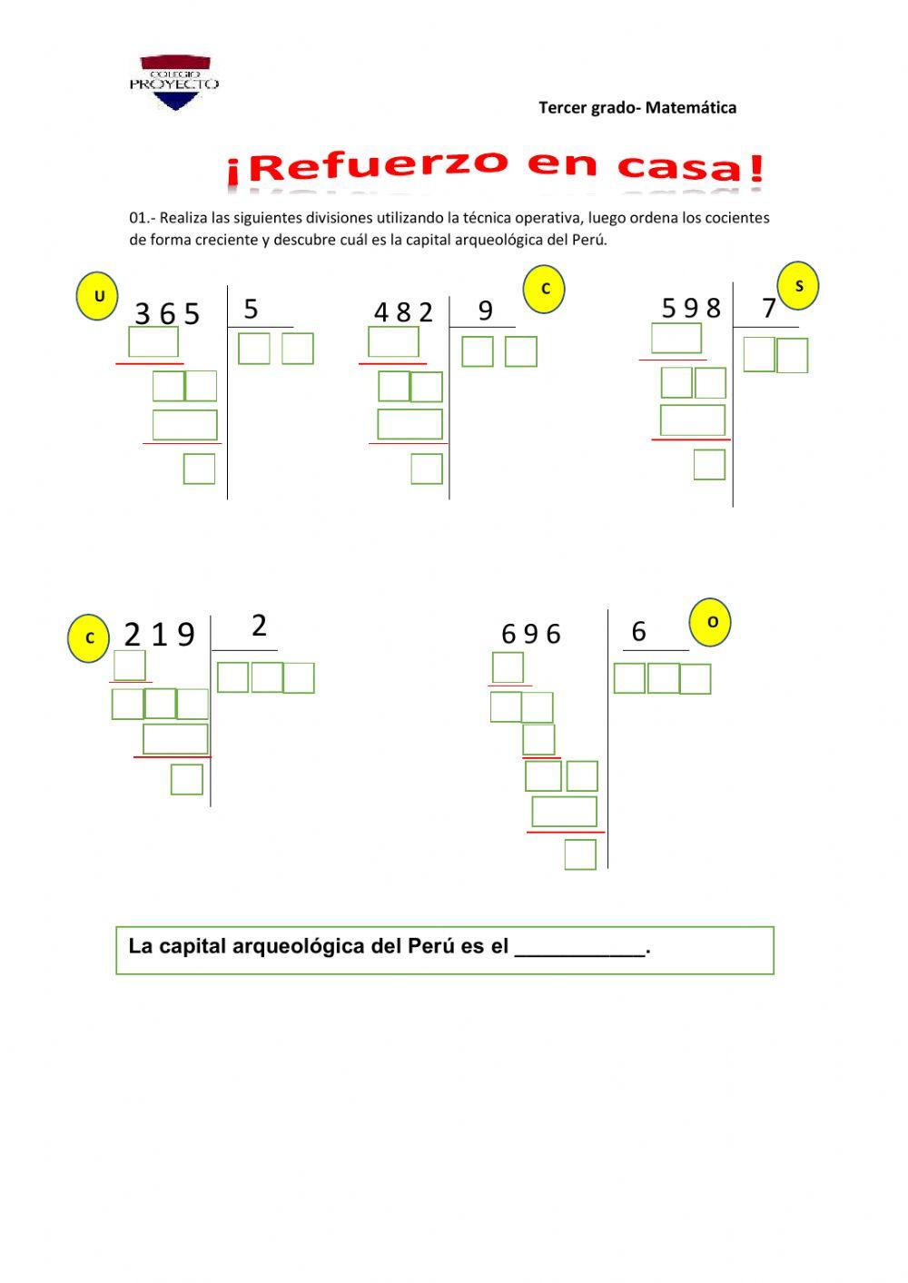 Reforzamos lo aprendido