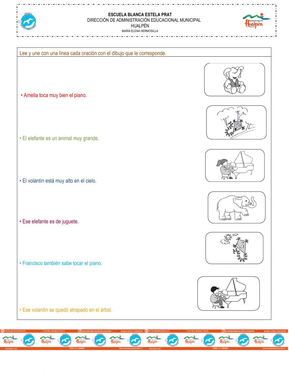 Lectura comprensiva nivel inicial 
