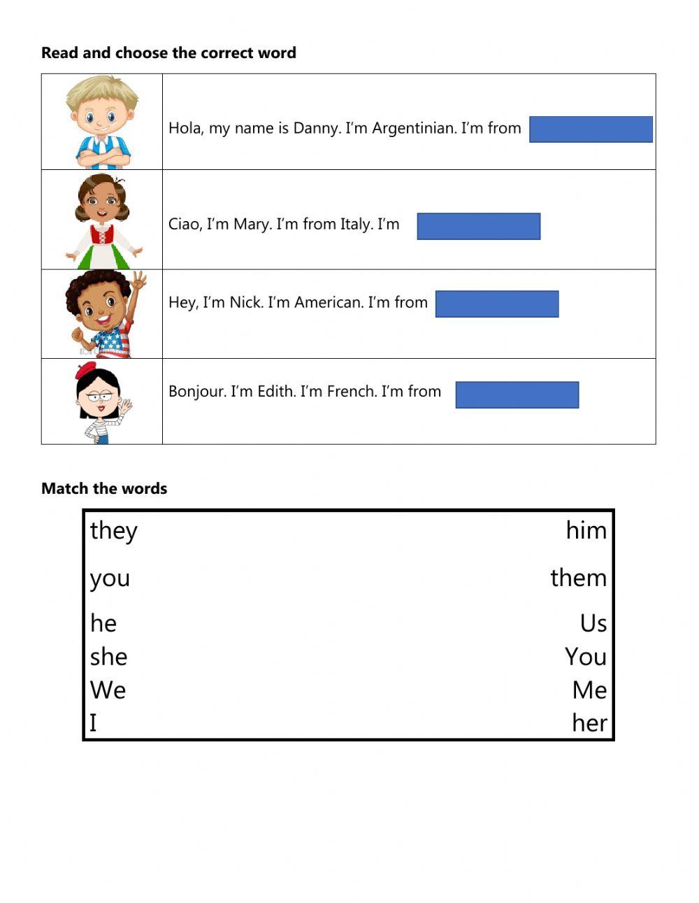 Listenind and Reading task