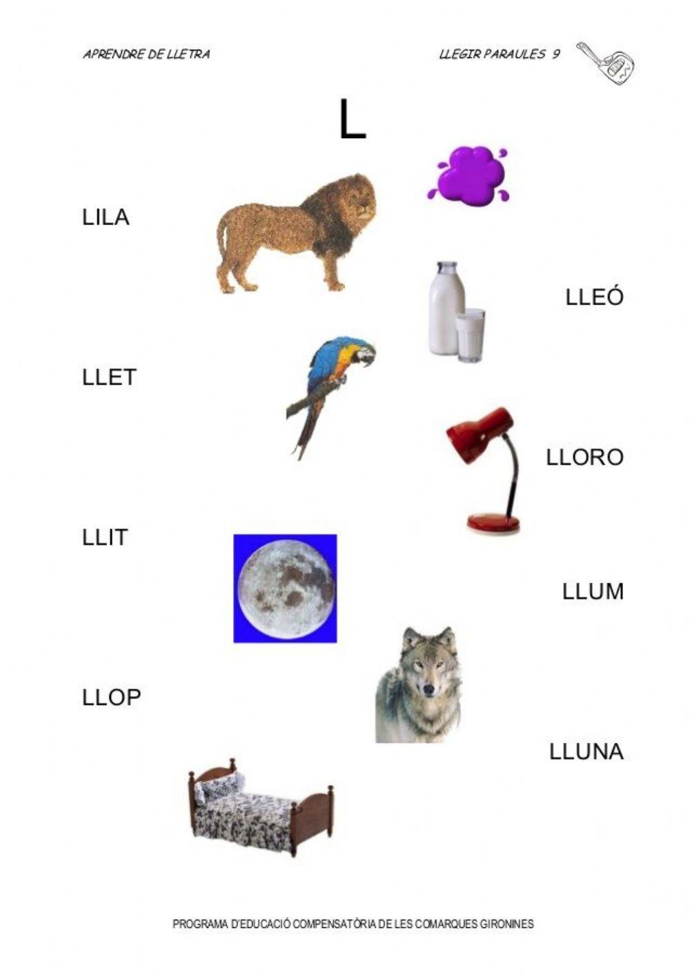 Aprendre la lletra -l