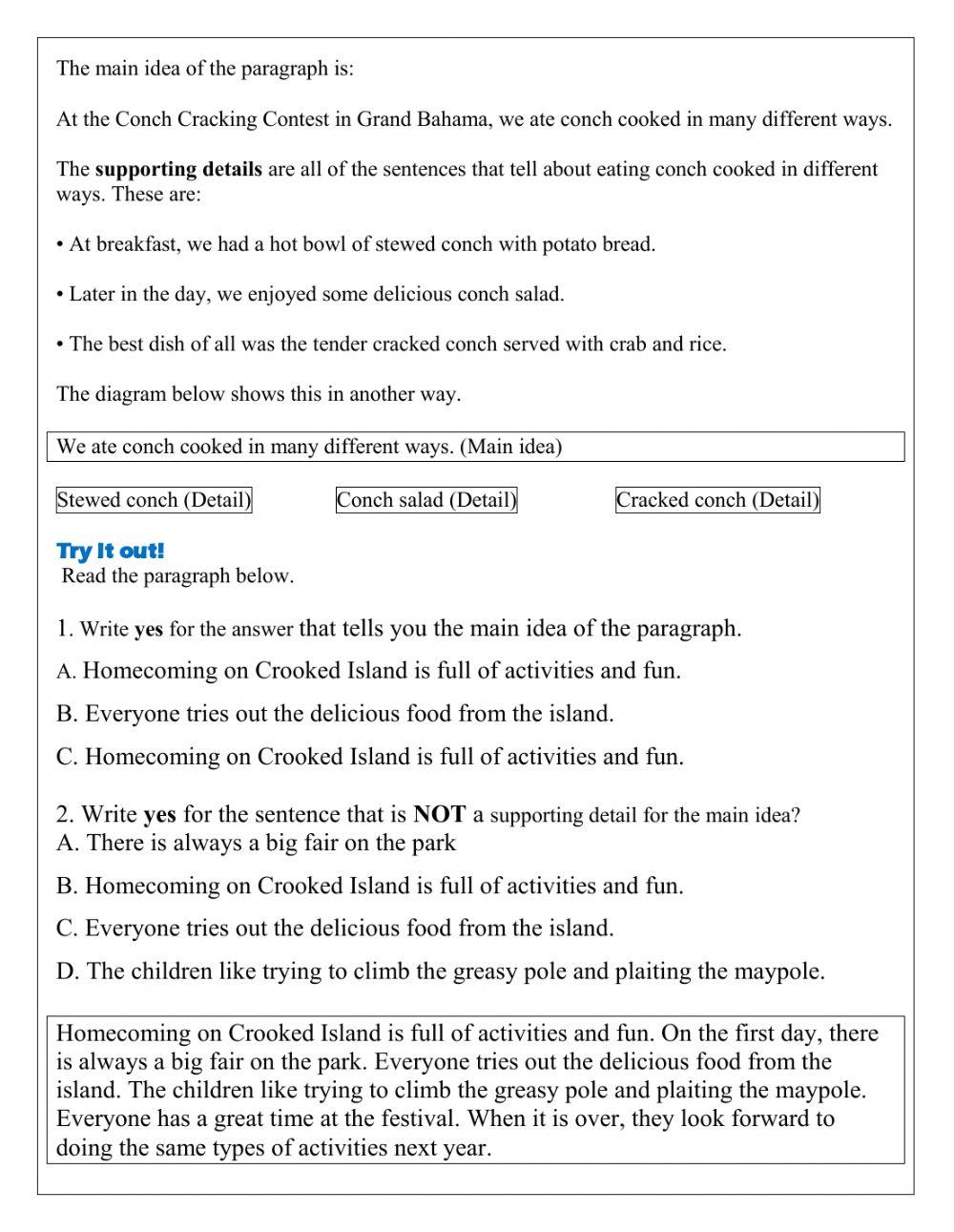 Mail Idea and Supporting Details