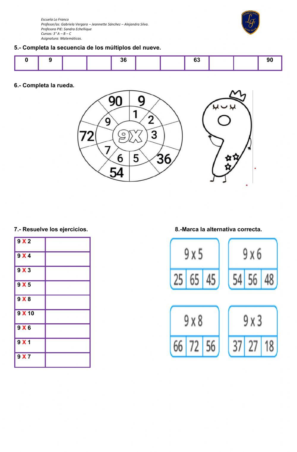Multiplicaciones 6