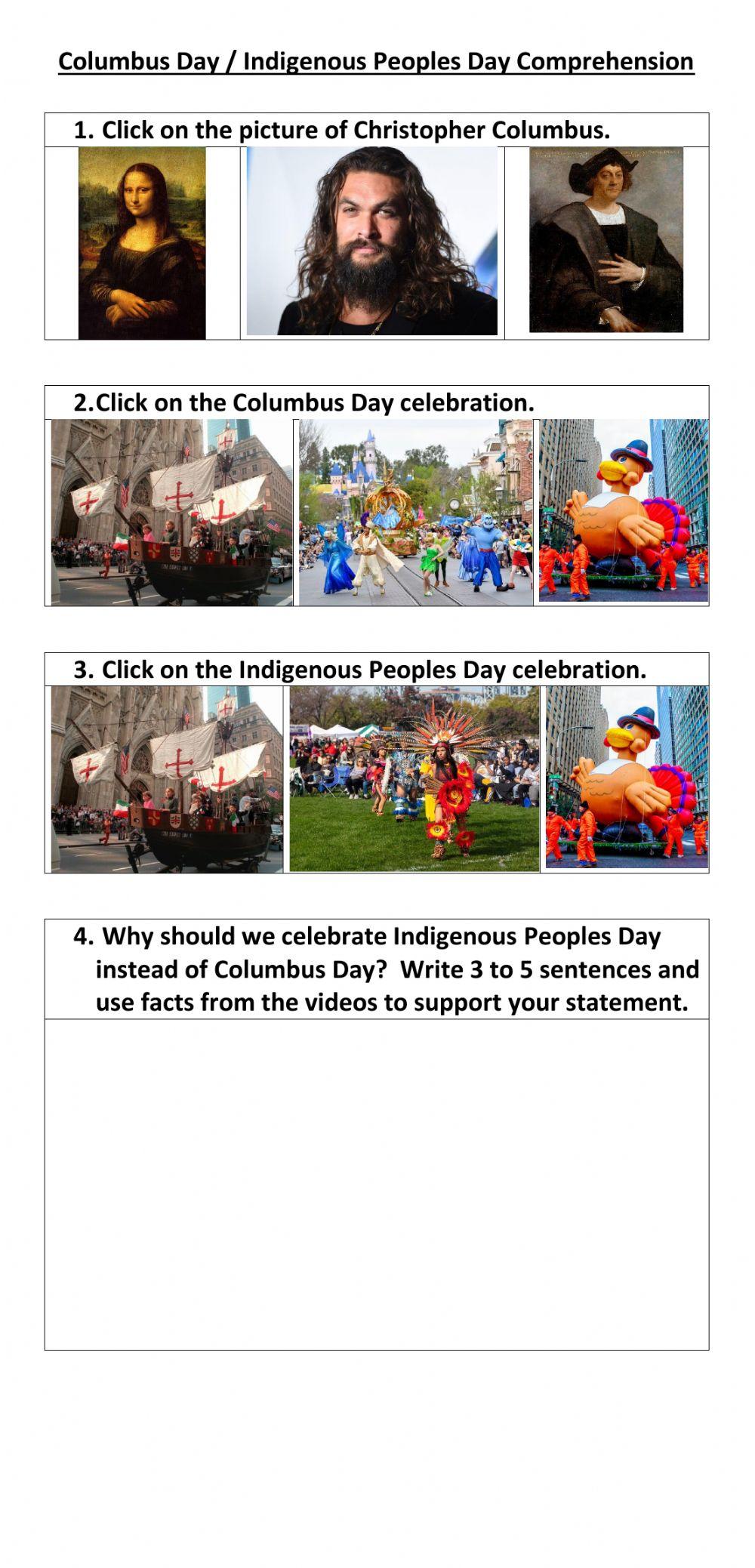 Columbus-Indigenous Peoples Day