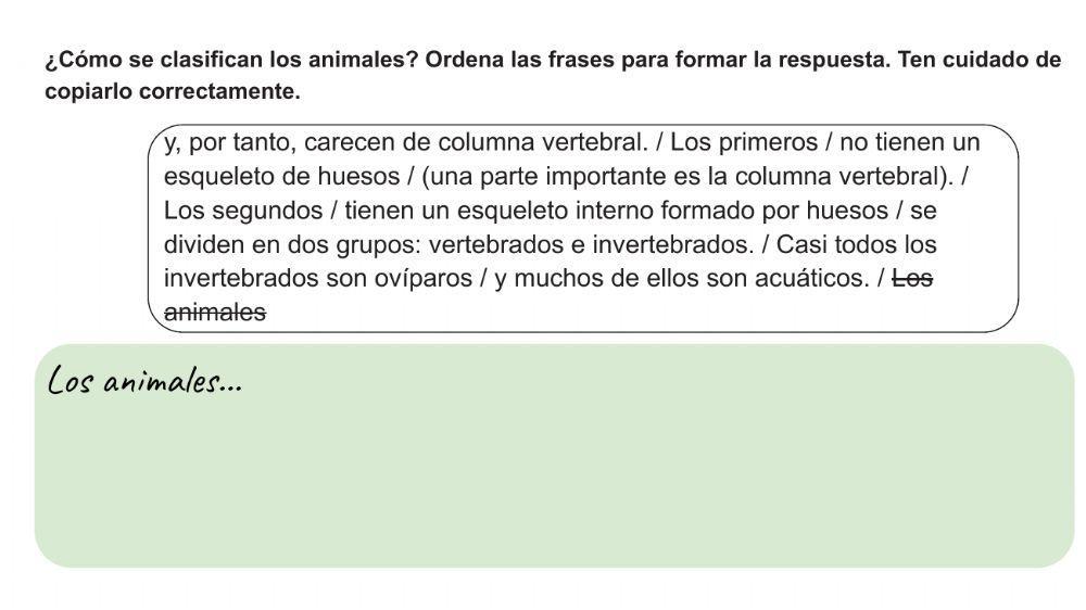 La clasificación de los seres vivos