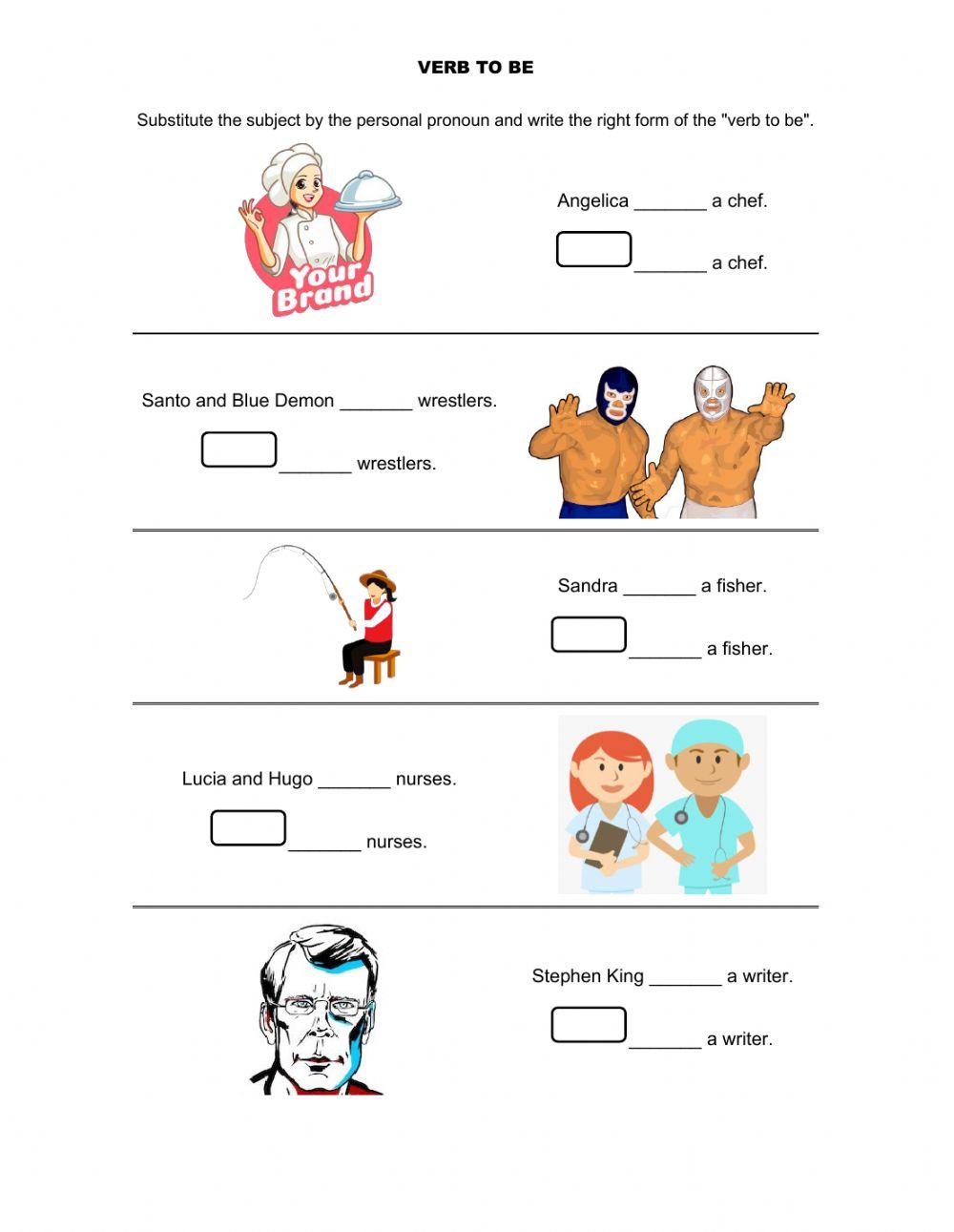 Verb to be and personal pronouns