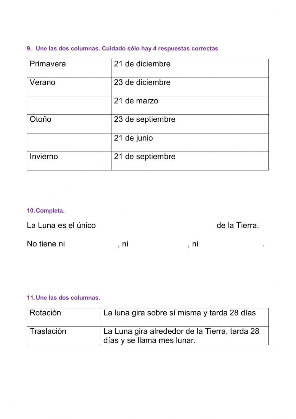 La tierra y el universo