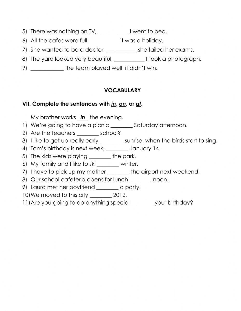Level 2 File 2 Grammar and Vocabulary