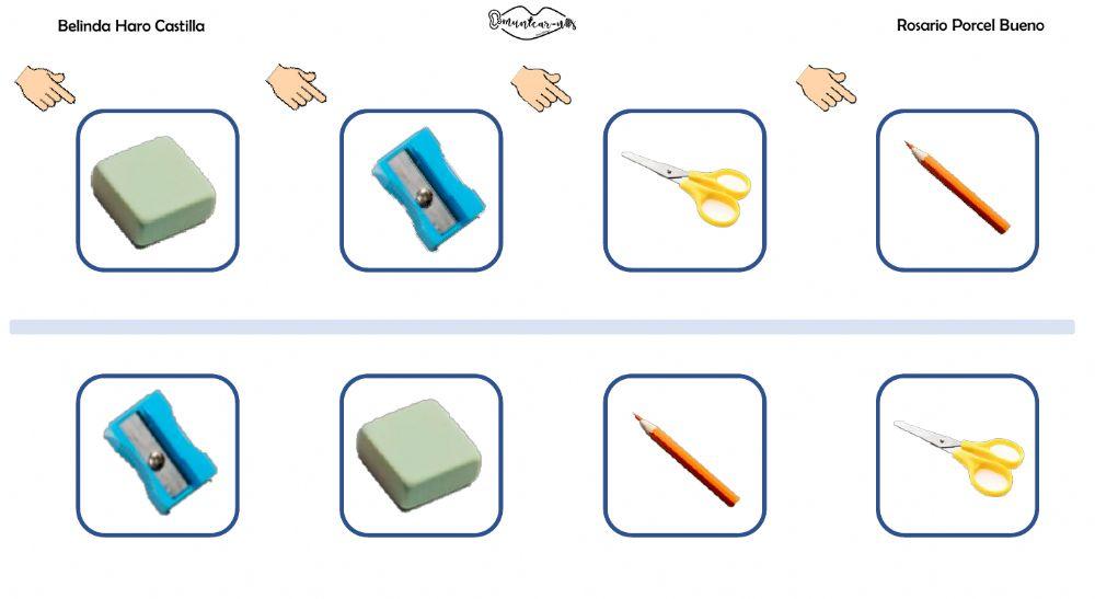 Asociar imágenes: el colegio