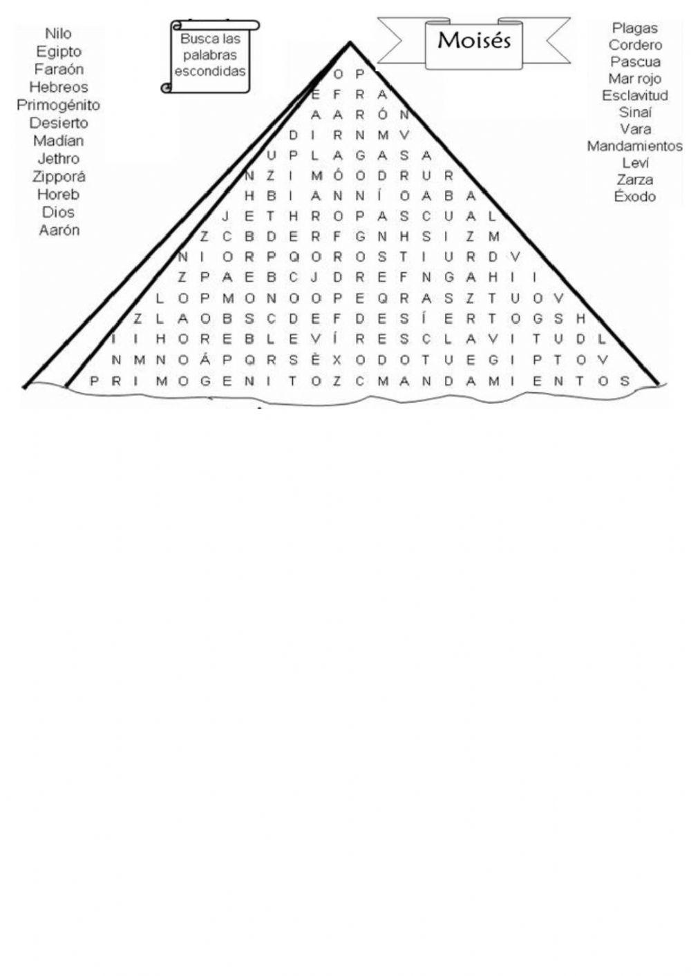 Moisés-palabras escondidas