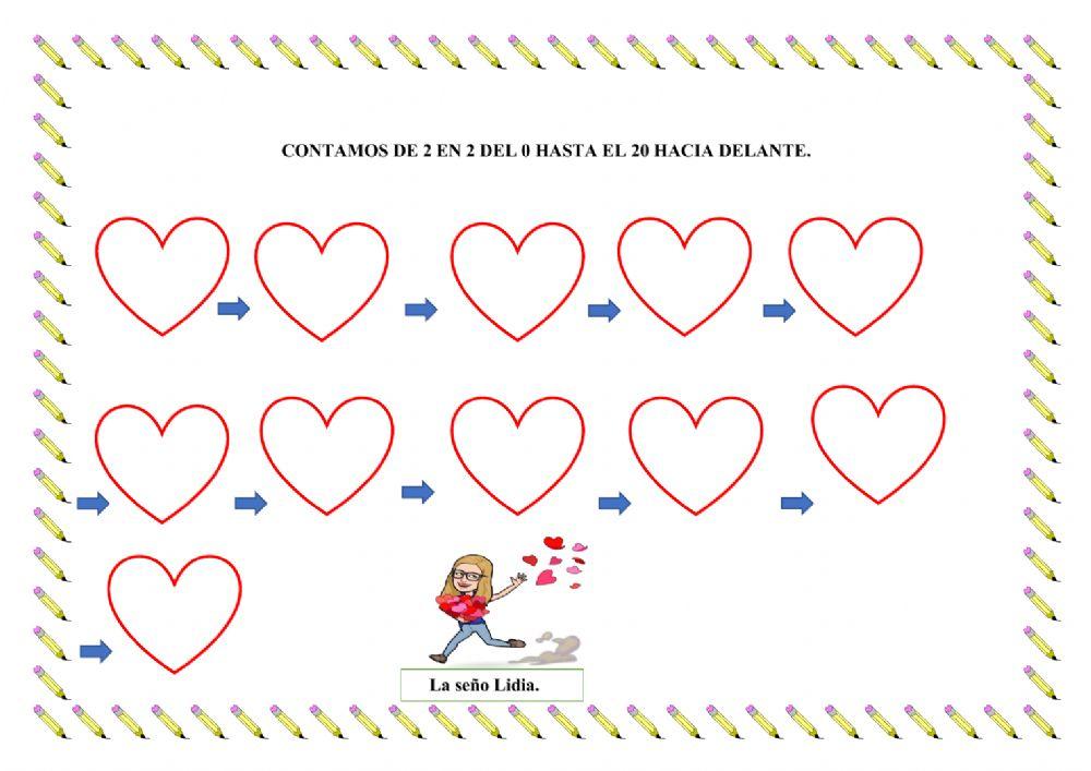 Numeración hasta el 20.