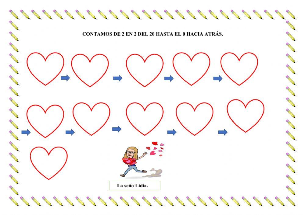 Numeración hasta el 20.