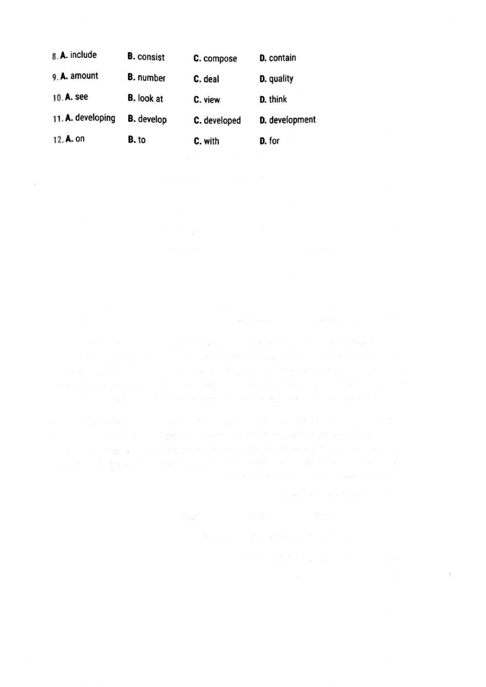 English 12 - 15' Test 2