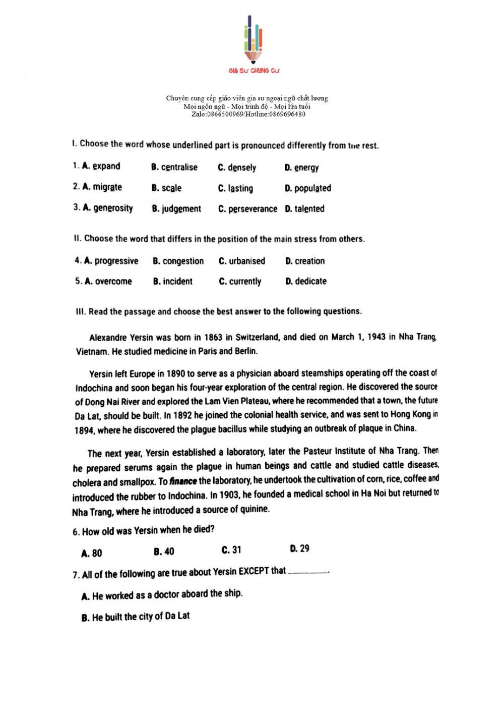 English 12 - 15' Test 3