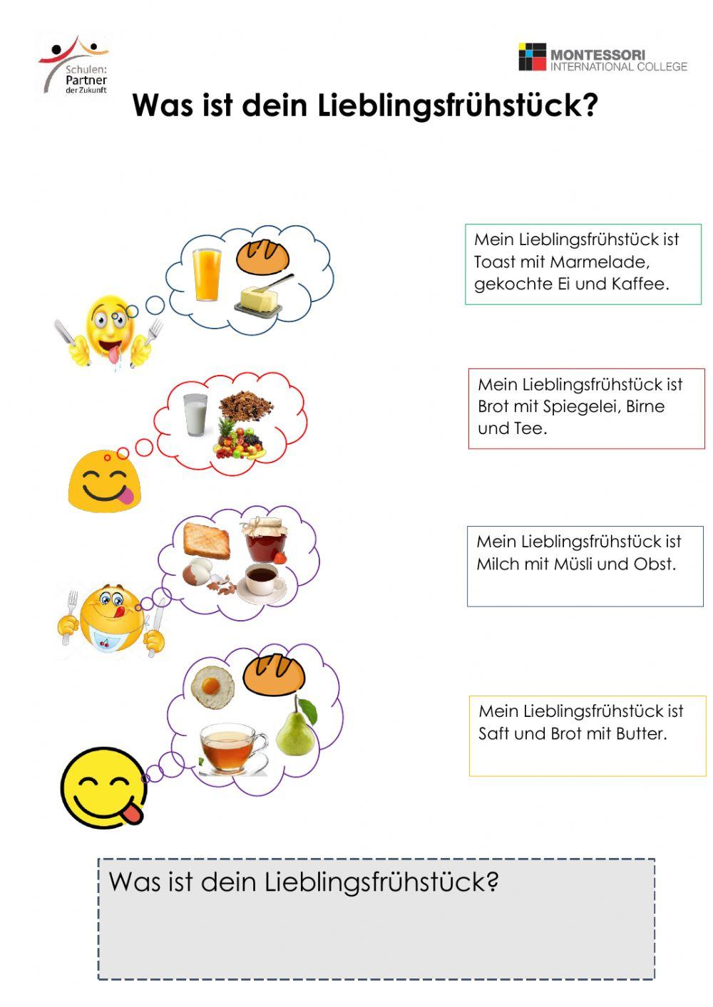 Was frühstückst du? (lesen)
