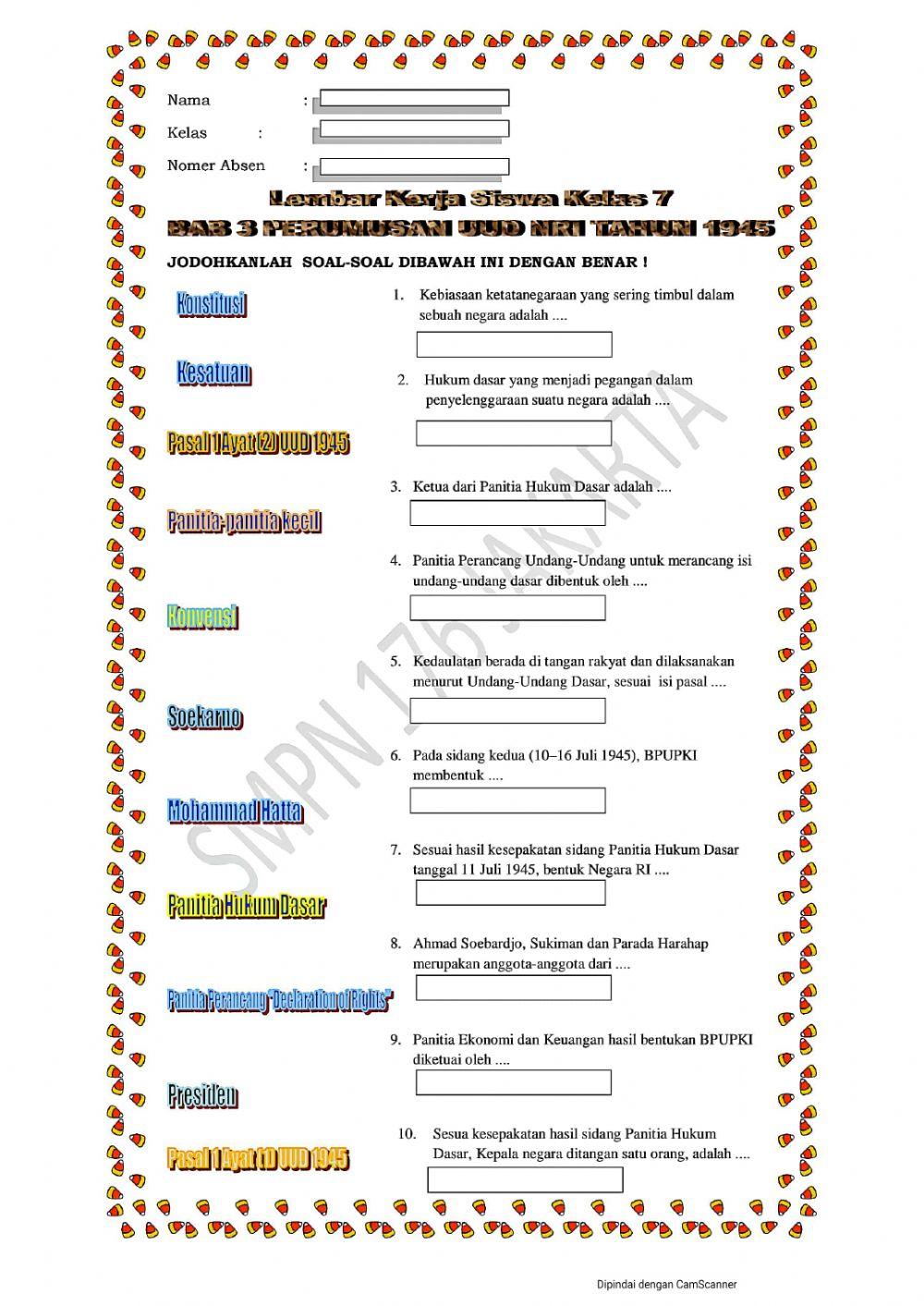 perumusan-uud-nri-tahun-1945-worksheet-live-worksheets