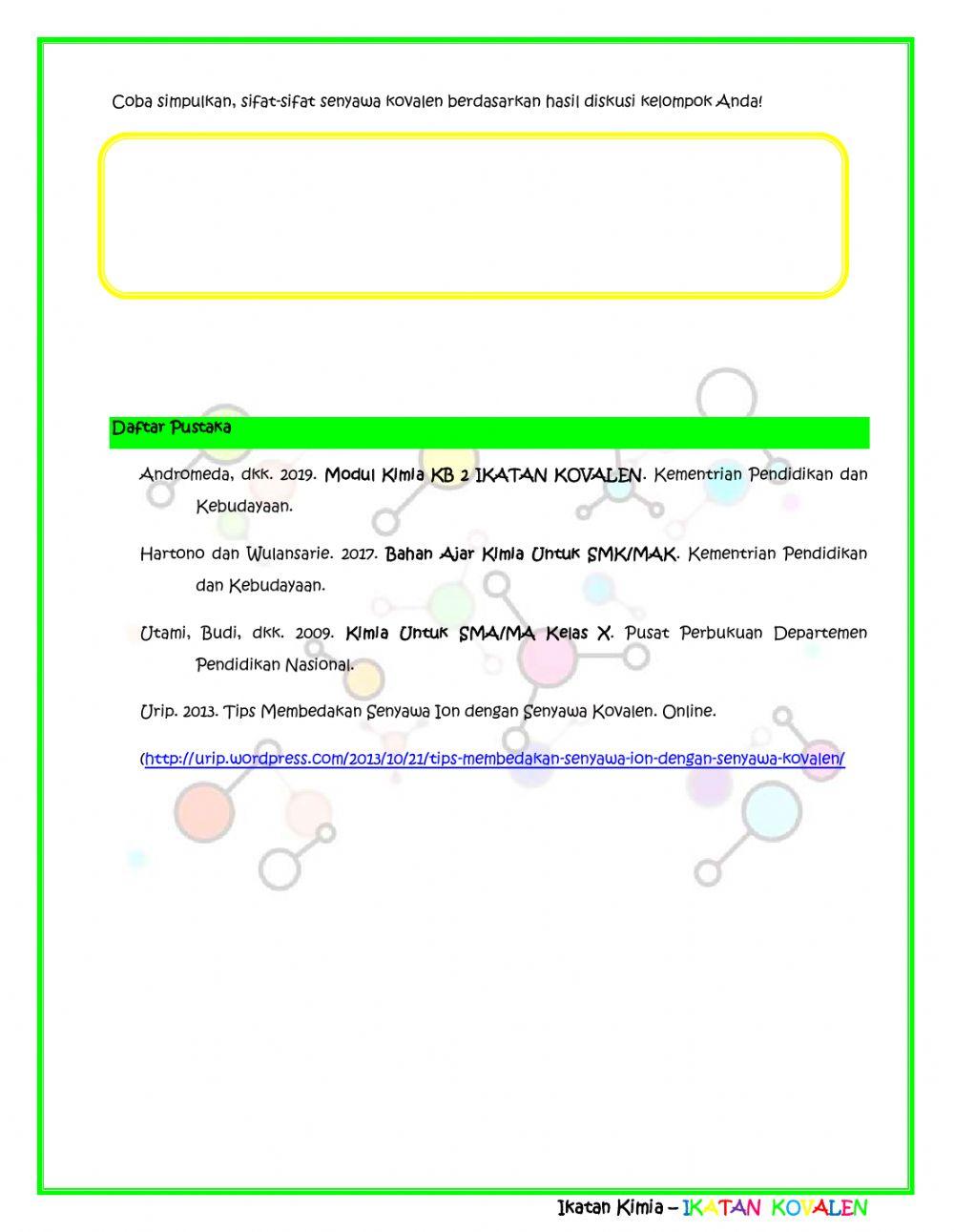 LKPD Materi Ikatan Kimia
