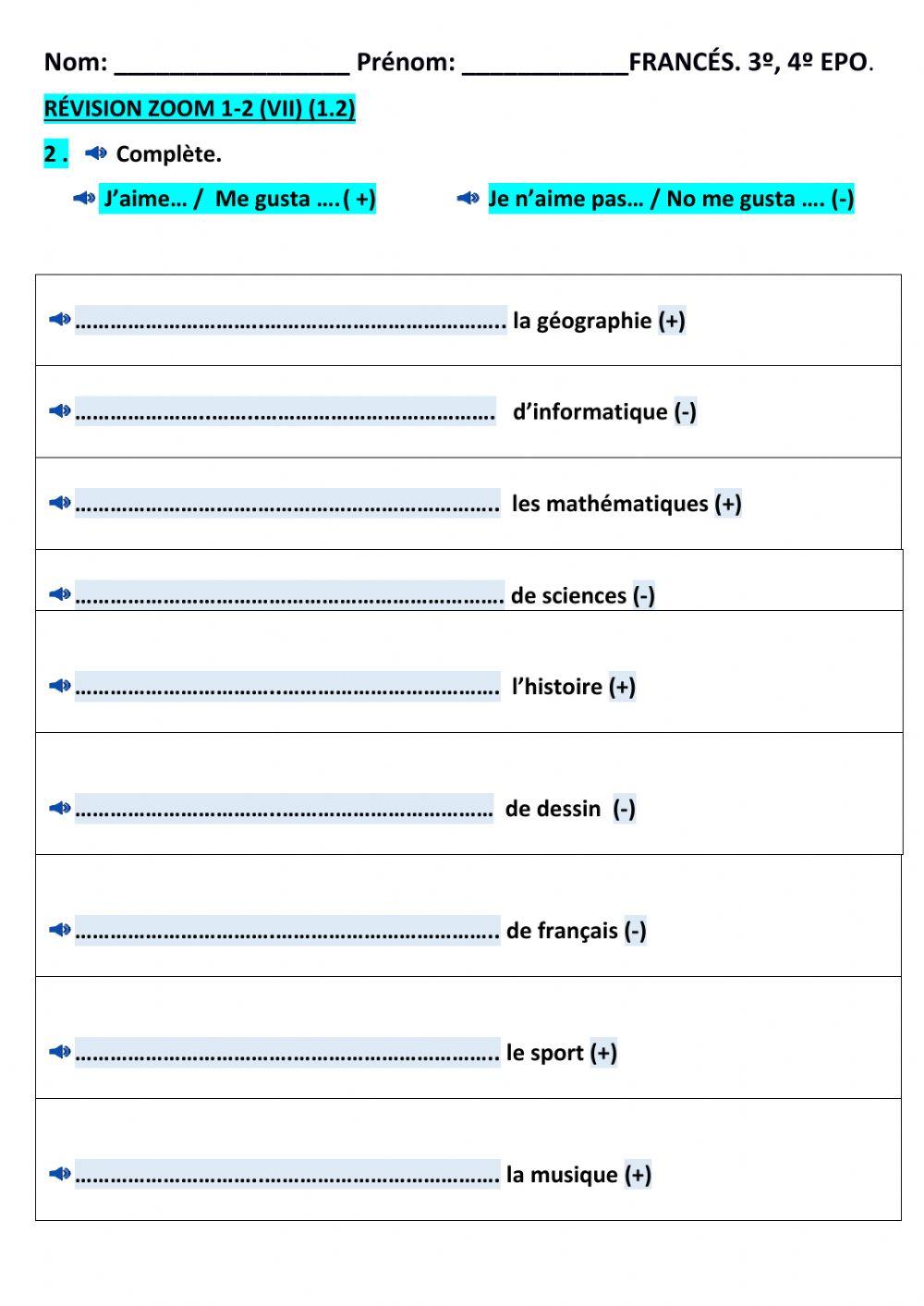 Révision 1-2 (VII) (1.2)