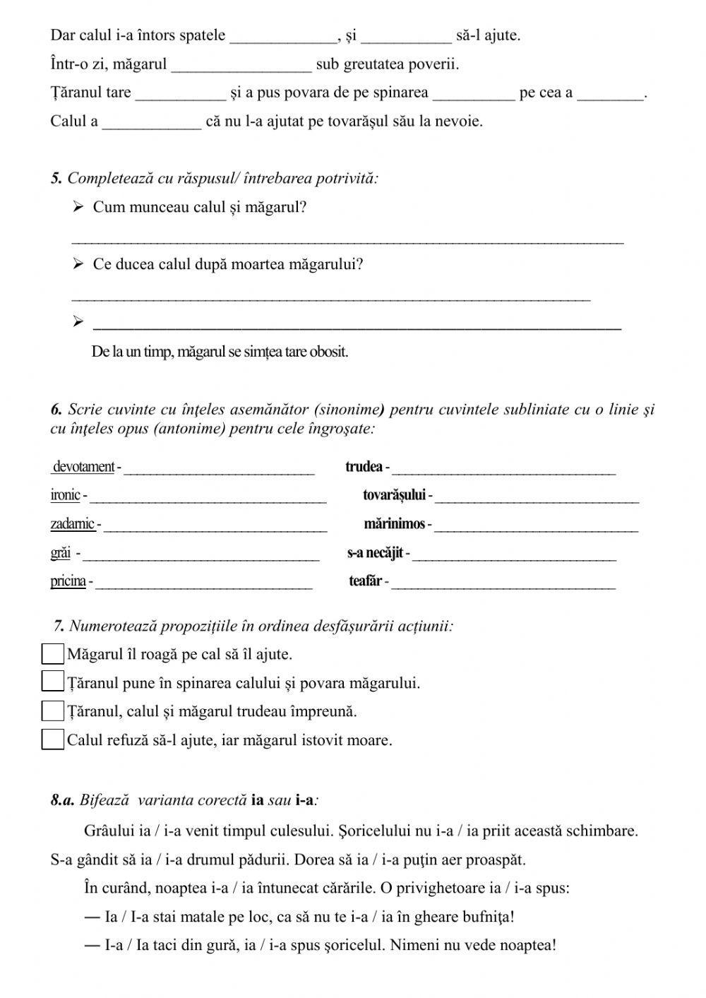 Evaluare ”Magia cărților”