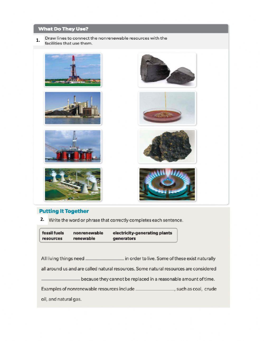 Nonrenewable resources