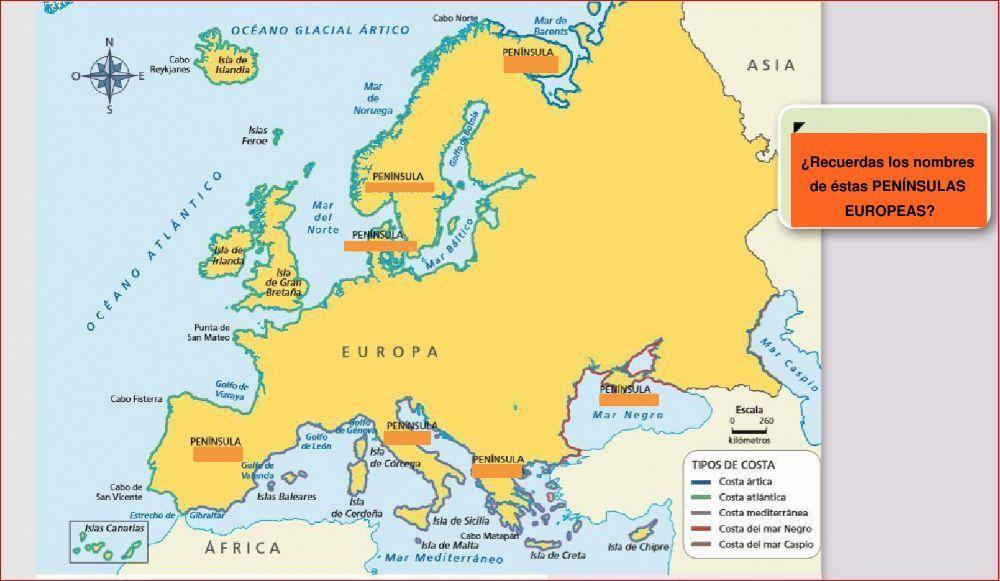 Penínsulas de Europa