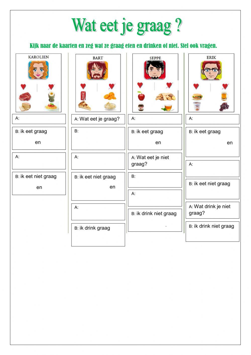 Wat eet je graag? (2)
