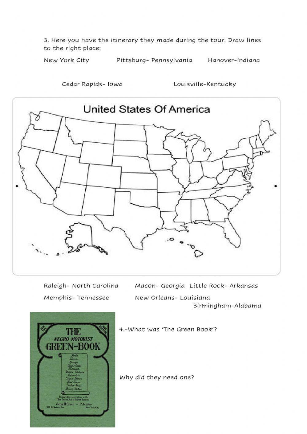 Green book worksheet