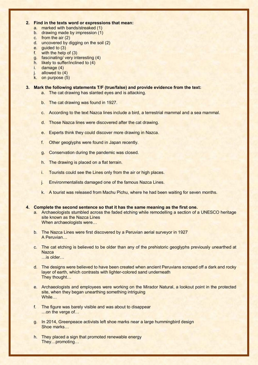 Cat found in Peruvian Nazca Lines