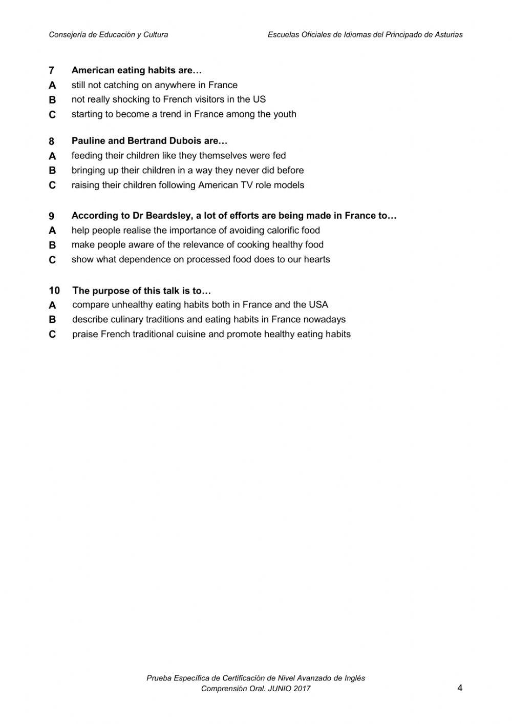 B2 reading tes educastur jun 2017