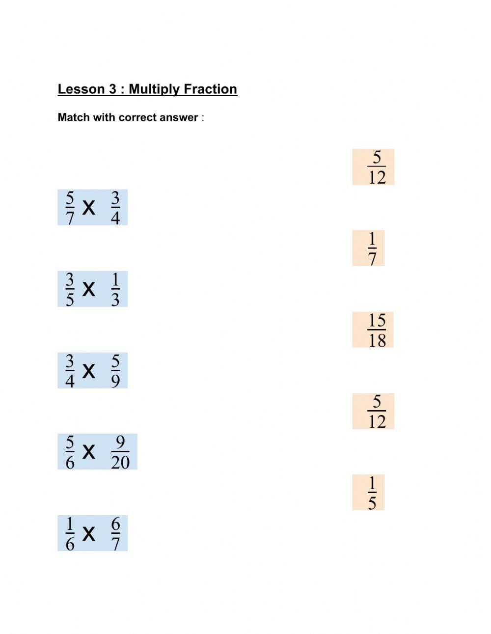 Multiply fraction