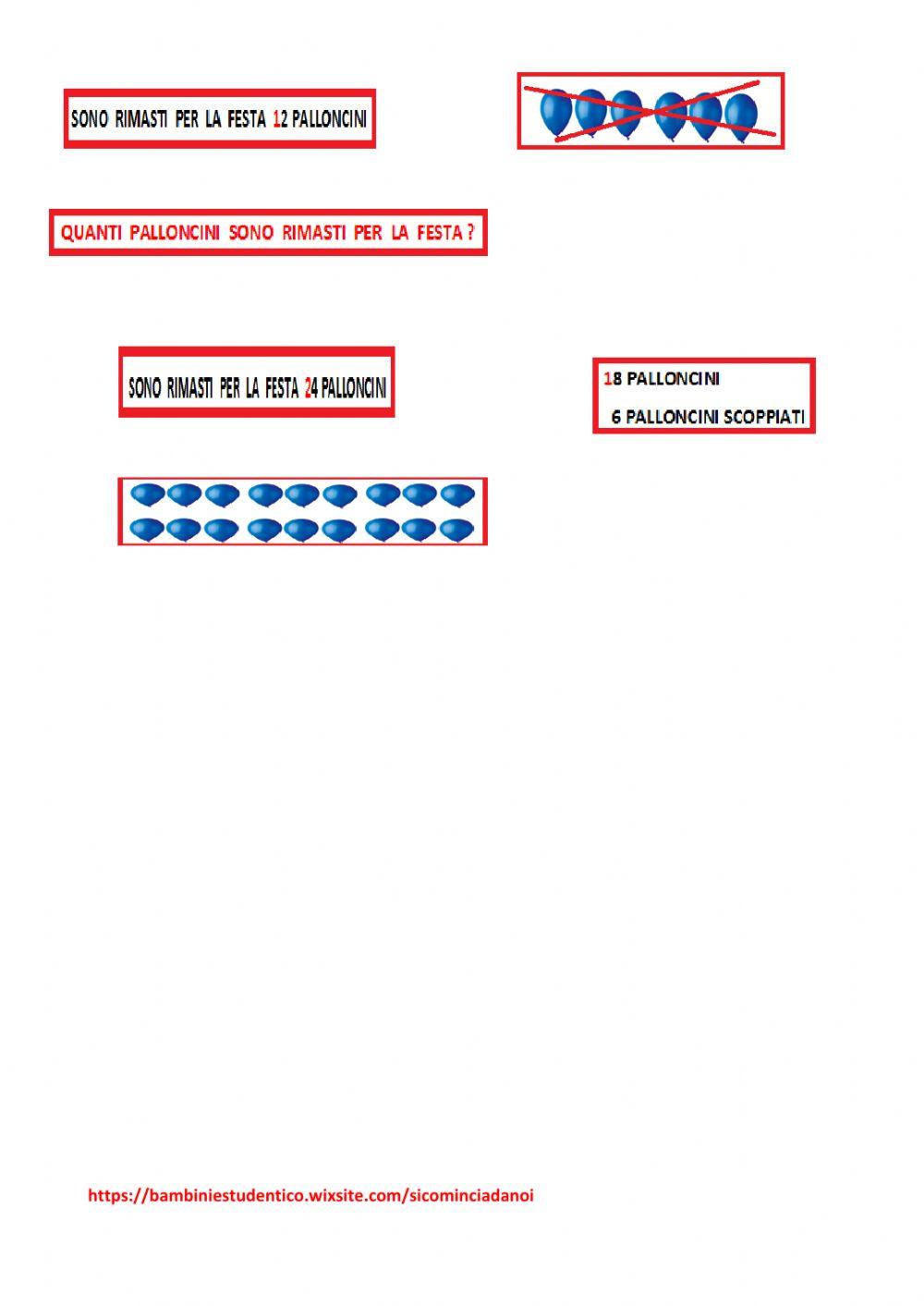 Problema : addizione o sottrazione?