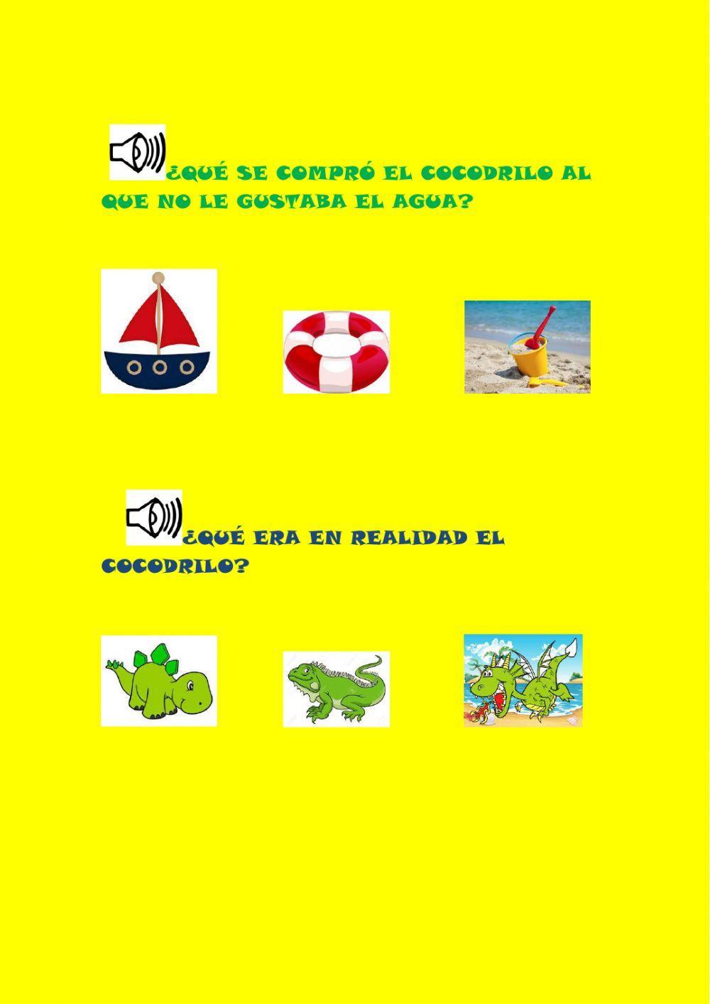 Cuento el cocodrilo al que no le gustaba el agua