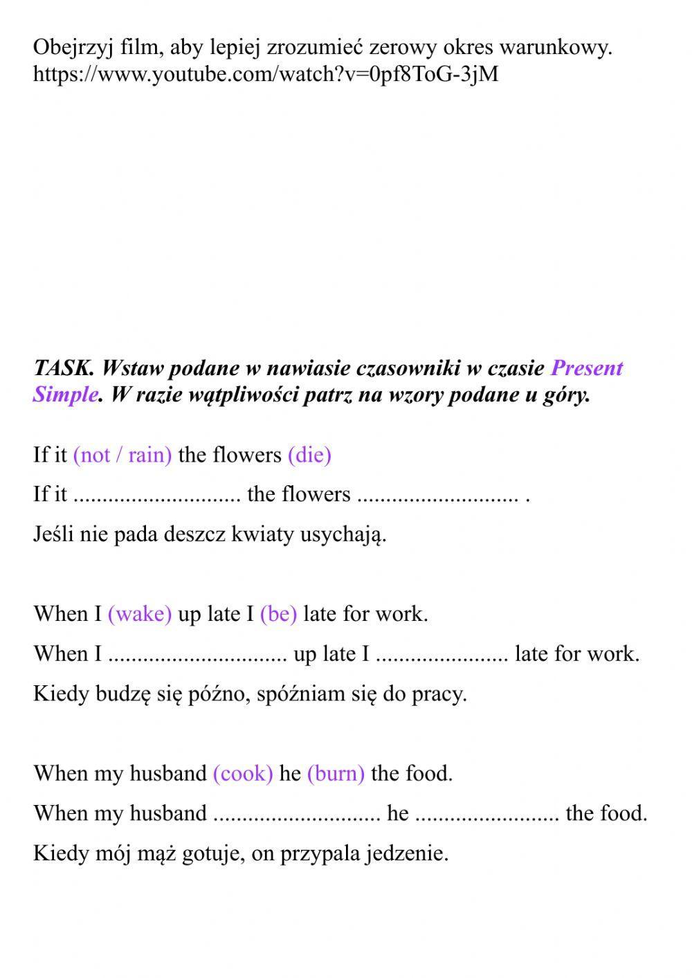 Zerowy okres warunkowy