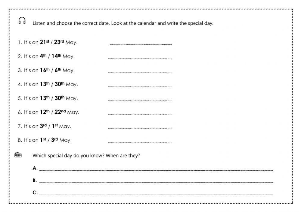 Ordinal Numbers interactive worksheet for elementary Live Worksheets