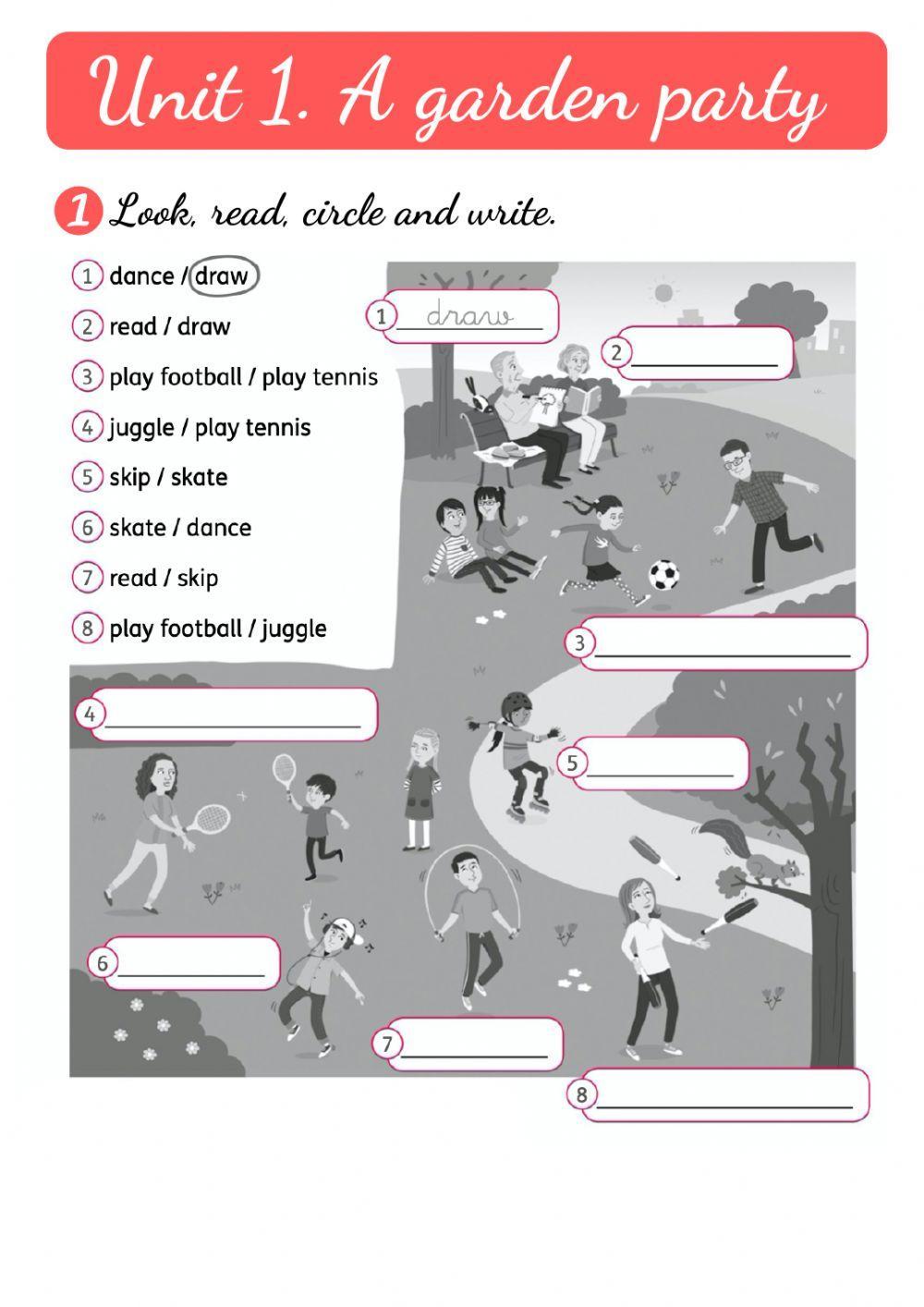 Unit 1. A garden party