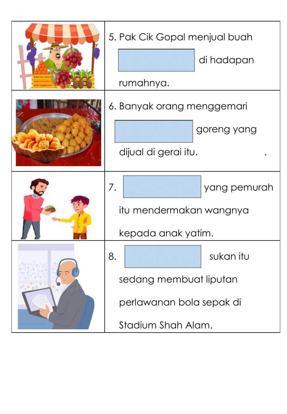 Bahasa Melayu - Pekerjaan & Perkataan Kvkkvkvk