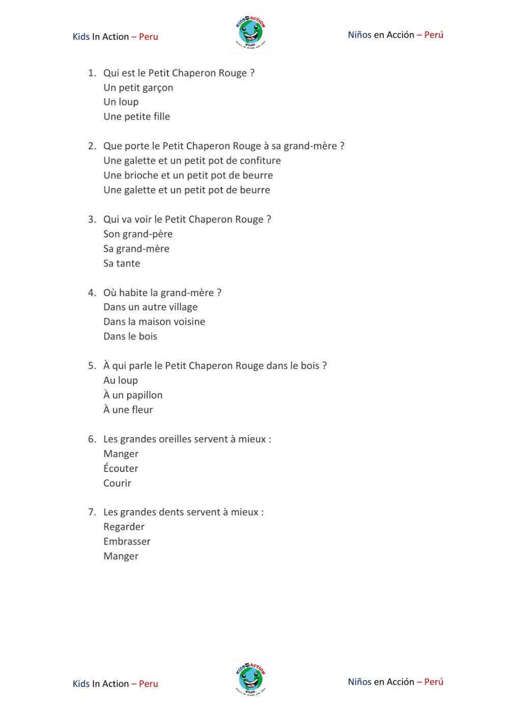 Le Petit Chaperon Rouge