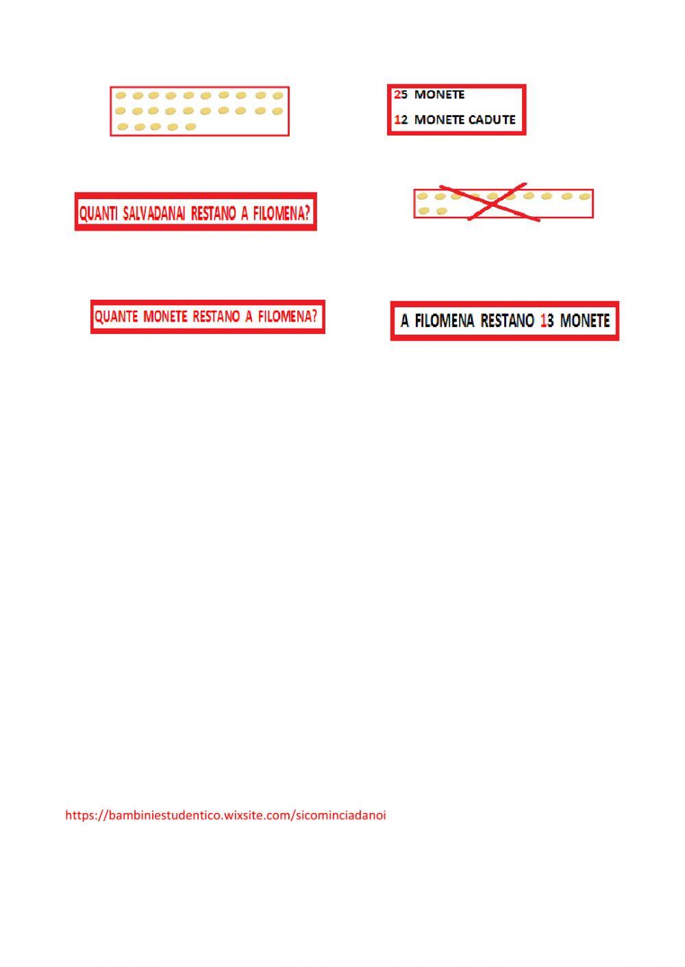 Problema : addizione o sottrazione?
