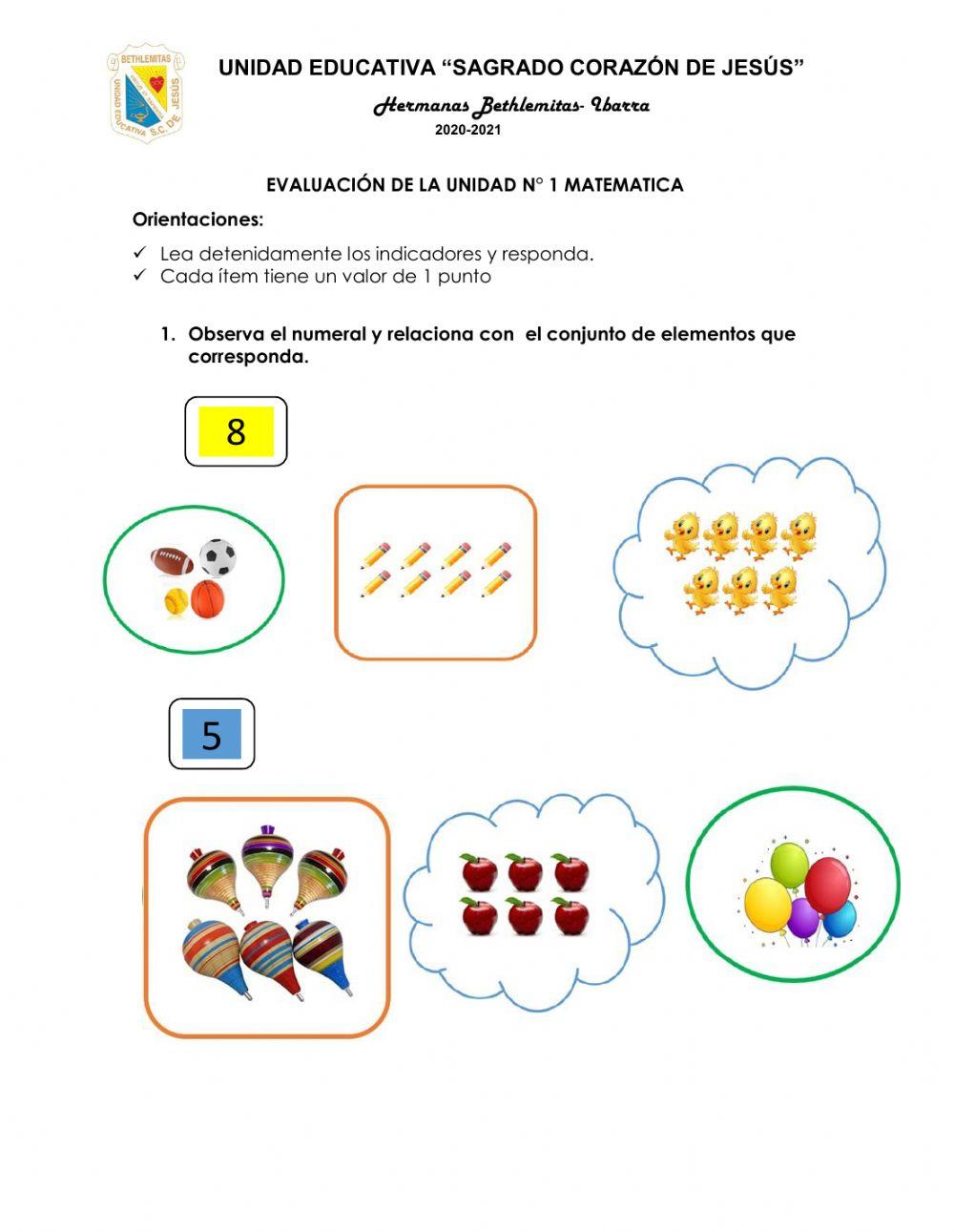 Evaluación matematica