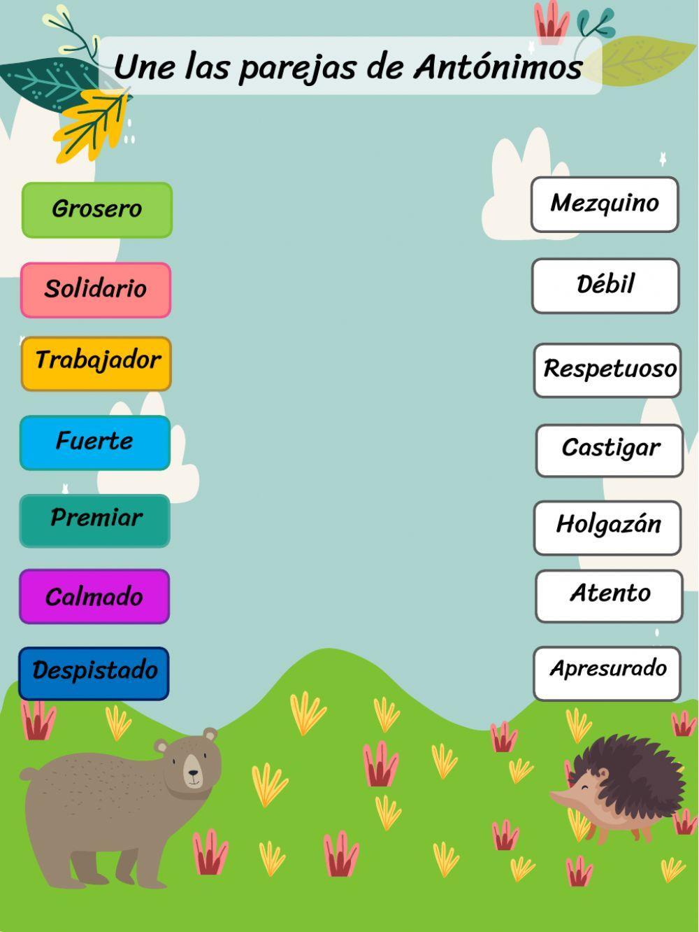 Sinónimos y Antónimos