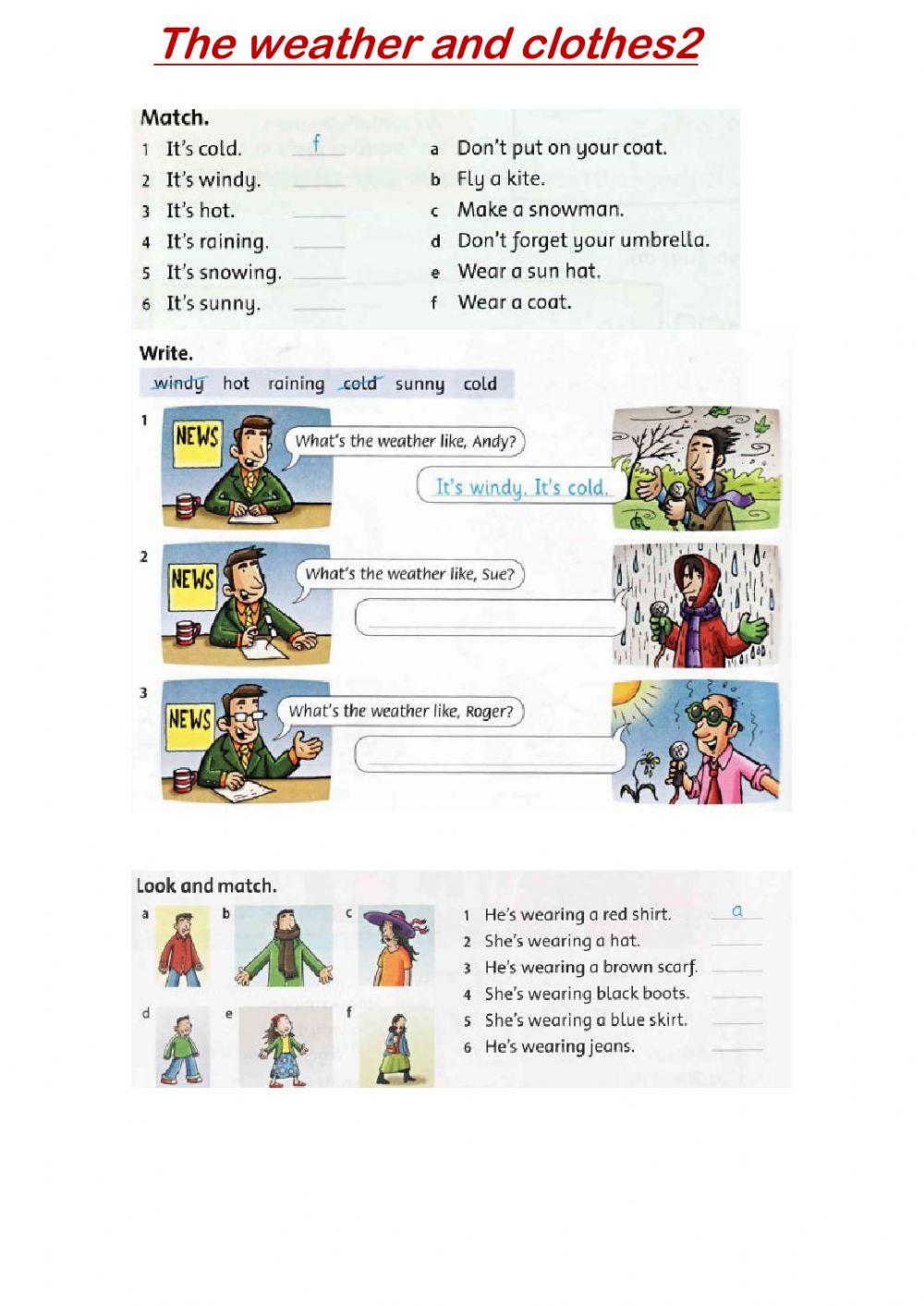 The weather and clothes2