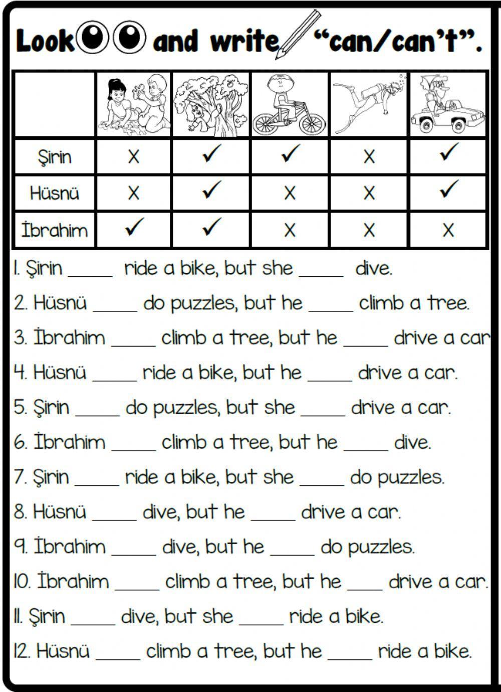 4.3. Cartoon Characters - Action Verbs & Can - Can't 4.3. Cartoon Characters - Action Verbs & Can - Can't