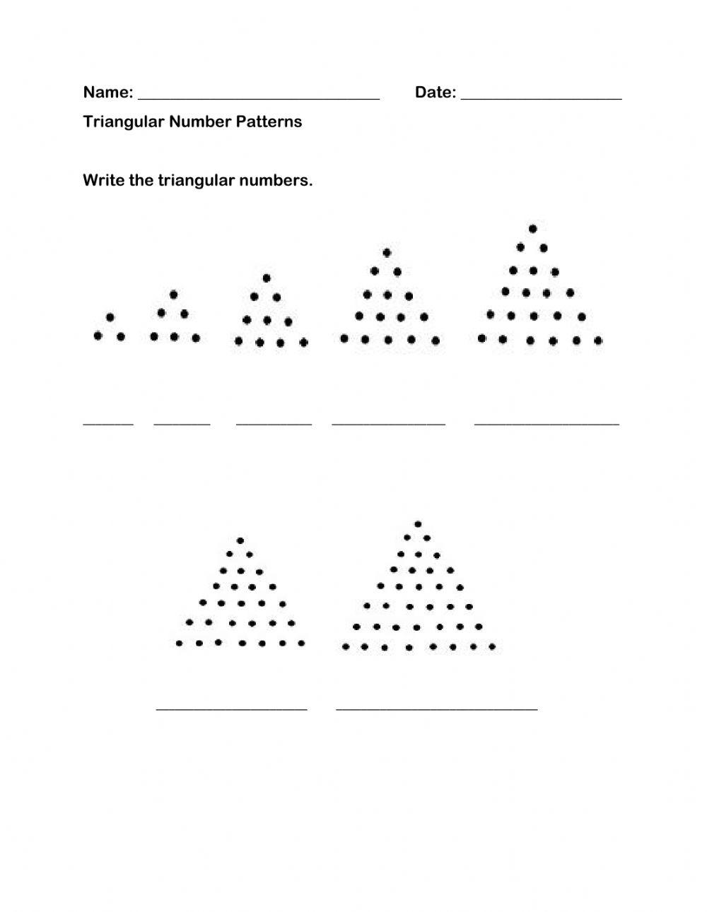 6191691 | Triangular Number Pattern | Jacintha Fowler