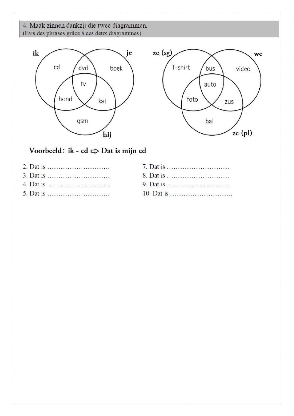 Gr bezittelijke voornaamwoorden (2)