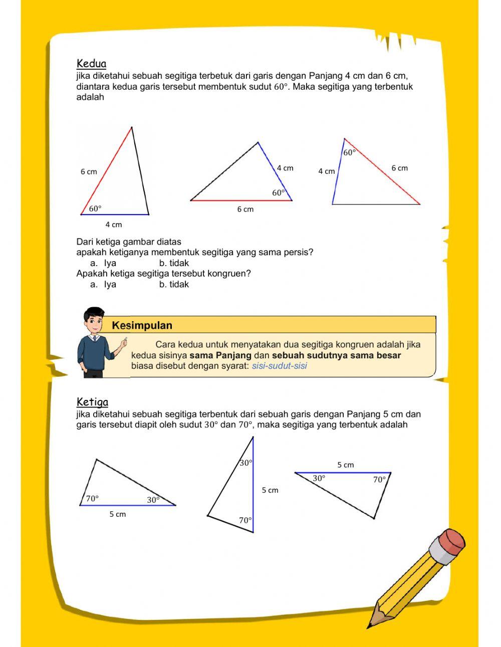LKPD Kekongruenan Dua Segitiga