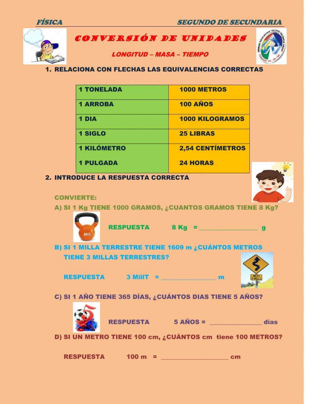 CONVERSIÓN DE UNIDADES