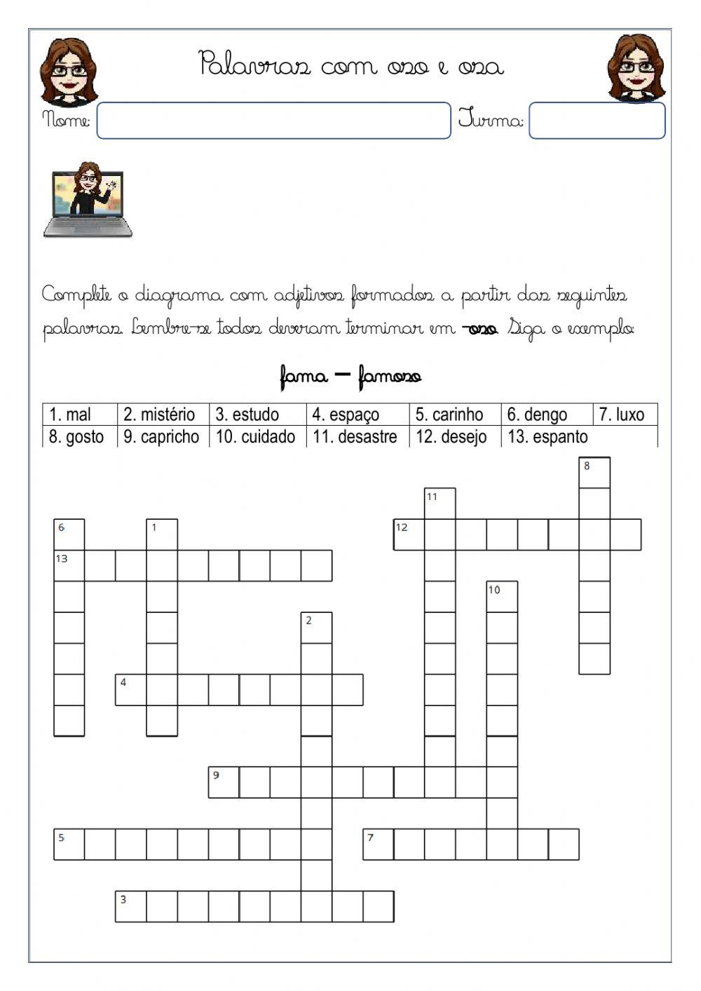 Ortografia Oso e Osa