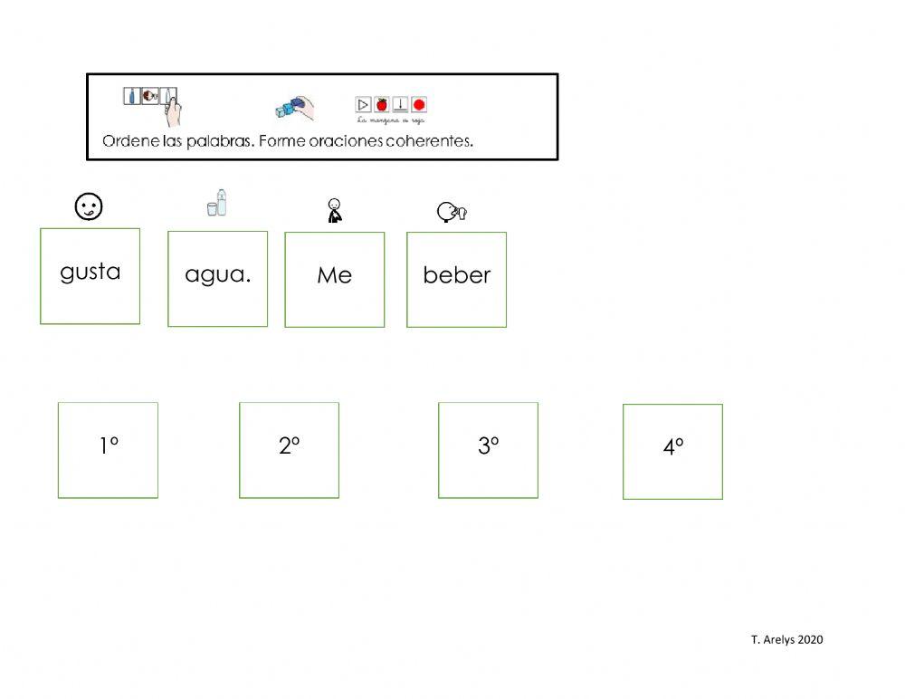 Vocabulario alimentación sincrónico
