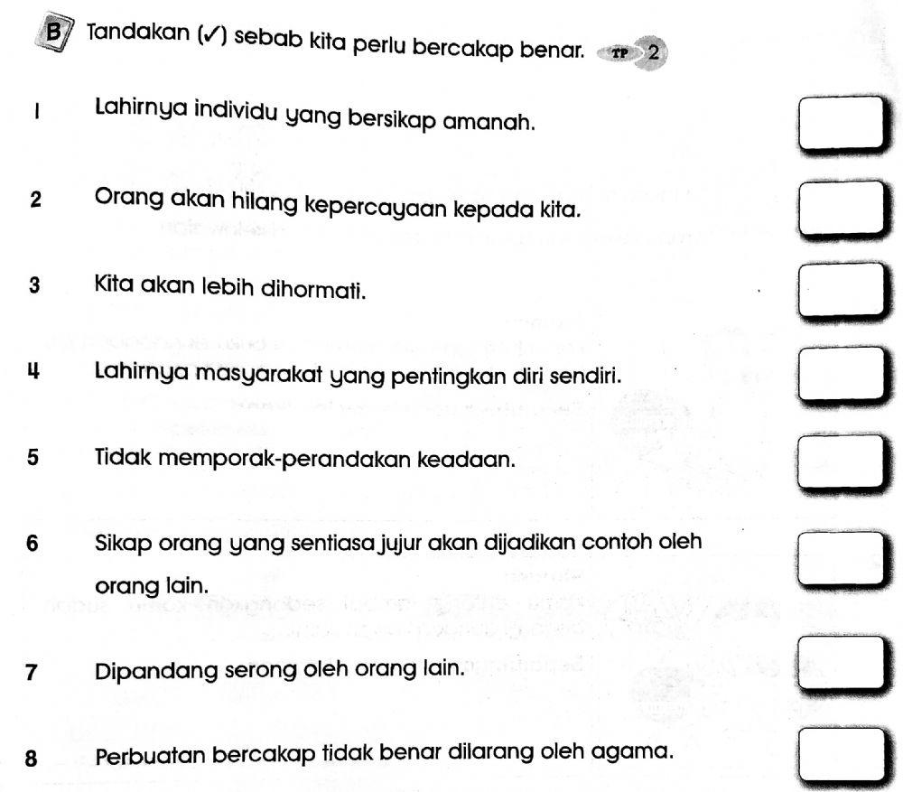 Pendidikan Moral Tahun 1