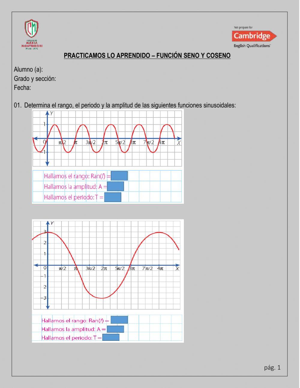 Funciones trigonométricas